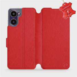 Hülle für Realme 10 - Farbe Red Leather