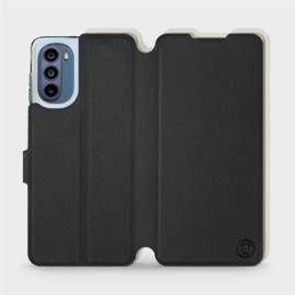 Hülle für Motorola Moto G62 5G - Farbe Schwarz mit Platin