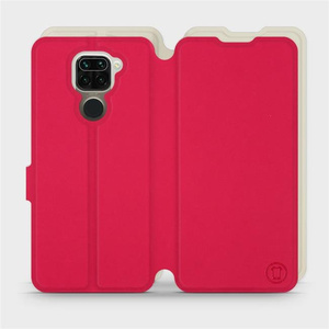 Hülle für Xiaomi Redmi Note 9 - Farbe Rot mit Platin