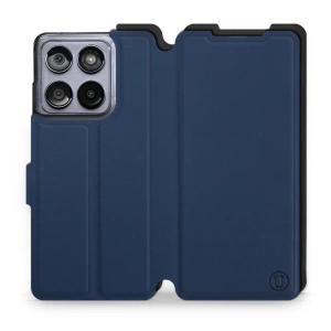 Hülle für Motorola Edge 60 Fusion - Farbe Marine mit Schwarz