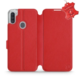 Hülle für Samsung Galaxy M11 - Farbe Red Leather