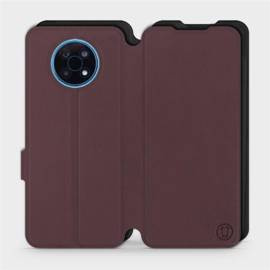 Hülle für Nokia G50 5G - Farbe Burgund mit Schwarz