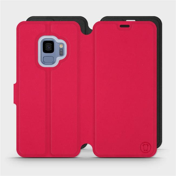 Hülle für Samsung Galaxy S9 - Farbe Rot mit Schwarz