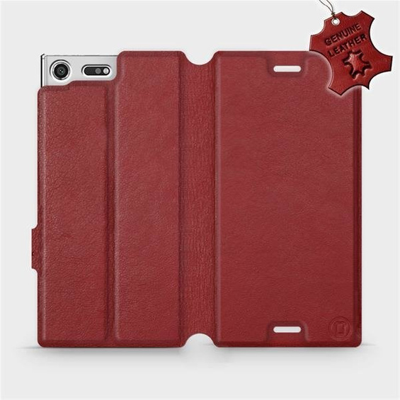 Hülle für Sony Xperia XZ Premium - Farbe Dark Red Leather
