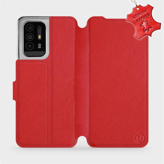 Hülle für OPPO Reno 5 Z - Farbe Red Leather