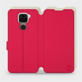 Hülle für Xiaomi Redmi Note 9 - Farbe Rot mit Platin