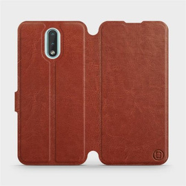 Hülle für Nokia 2.3 - Farbe Brown&Orange
