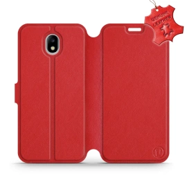 Hülle für Samsung Galaxy J7 2017 - Farbe Red Leather