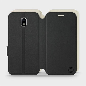 Hülle für Samsung Galaxy J3 2017 - Farbe Schwarz mit Platin