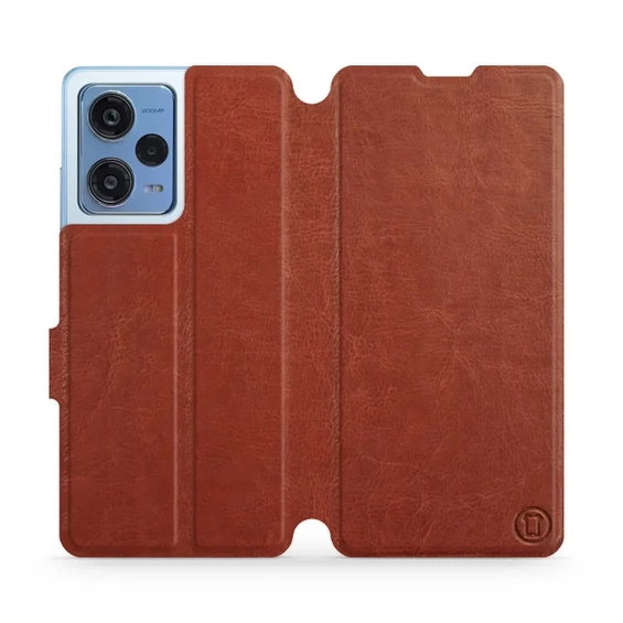 Hülle für Xiaomi Redmi Note 12 Pro 5G - Farbe Brown&Orange