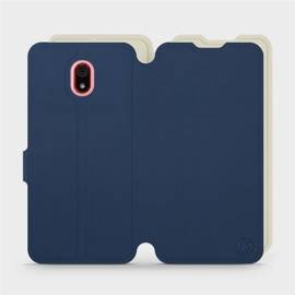 Hülle für Xiaomi Redmi 8A - Farbe Marineblau mit Platin