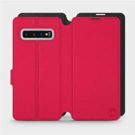 Hülle für Samsung Galaxy S10 - Farbe Rot mit Schwarz