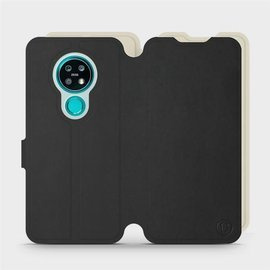 Hülle für Nokia 7.2 - Farbe Schwarz mit Platin