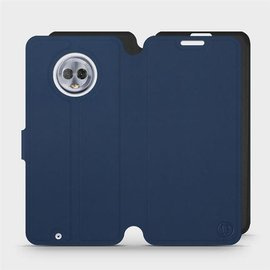 Hülle für Motorola Moto G6 - Farbe Marine mit Schwarz