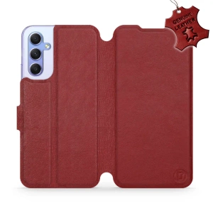 Hülle für Samsung Galaxy A34 5G - Farbe Dark Red Leather