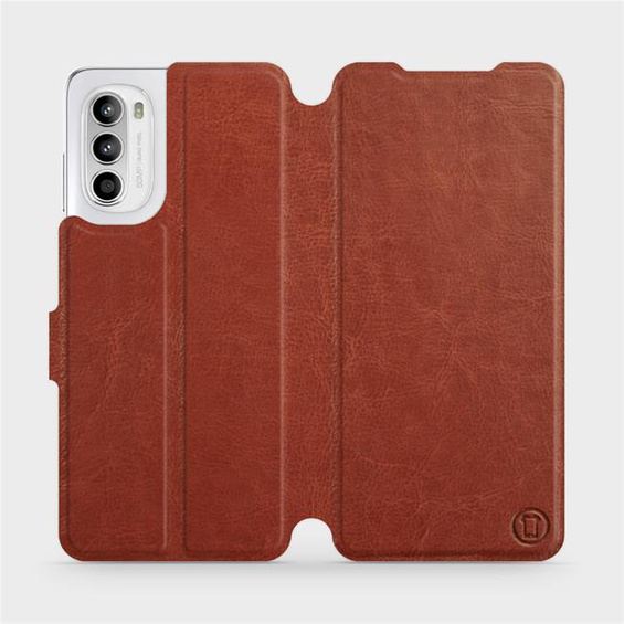 Hülle für Motorola Moto G52 - Farbe Brown&Orange