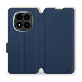 Hülle für Xiaomi Redmi Note 14 Pro Plus 5G - Farbe Marineblau mit Platin