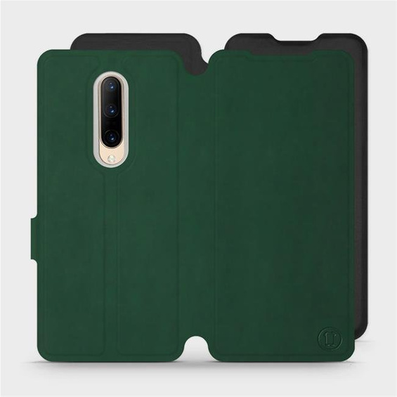 Hülle für OnePlus 7 Pro - Farbe Grün mit Schwarz