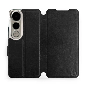 Hülle für Vivo V50 Lite - Farbe Black&Orange