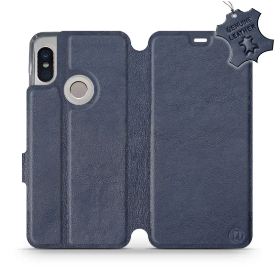 Hülle für Xiaomi Redmi Note 5 - Farbe Blue Leather