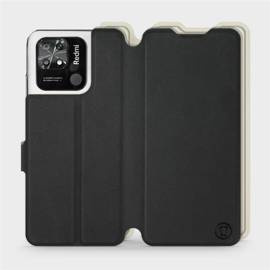 Hülle für Xiaomi Redmi 10C - Farbe Schwarz mit Platin