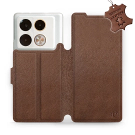 Hülle für Infinix Note 40 Pro Plus - Farbe Brown Leather
